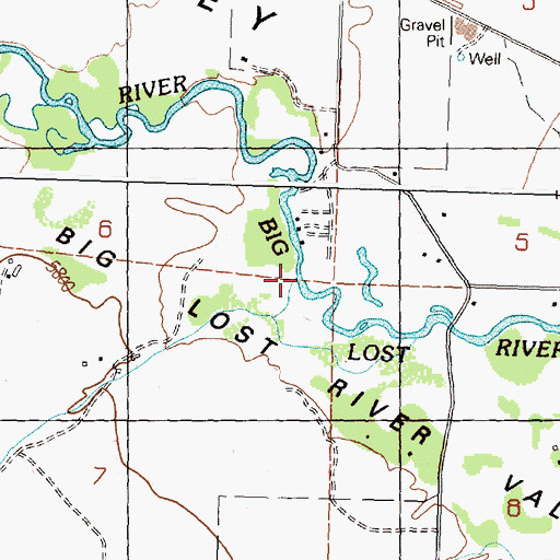Topographic Map of Alder Creek, ID