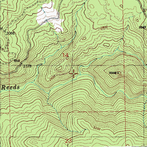 Topographic Map of Alder Creek, ID