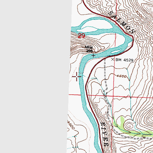 Topographic Map of Allison Creek, ID