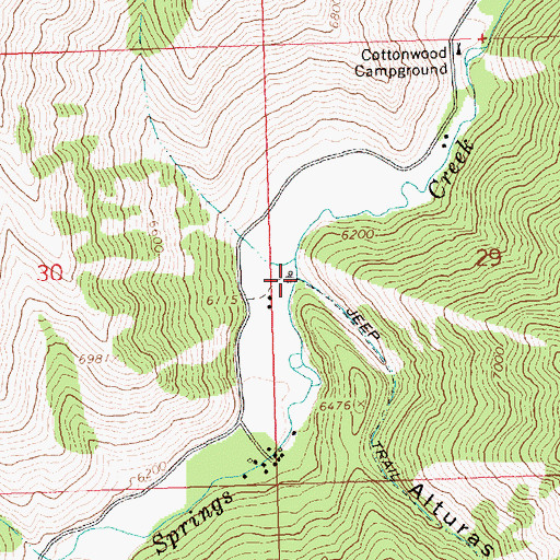 Topographic Map of Alturas Gulch, ID