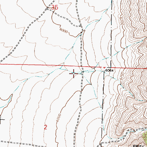 Topographic Map of Anderson Canyon, ID