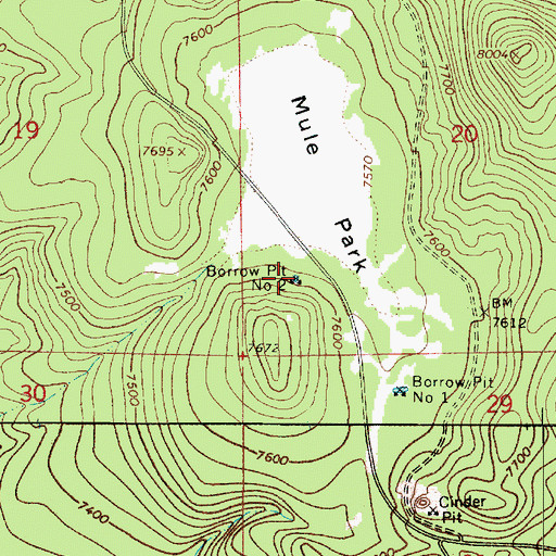 Topographic Map of Borrow Pit Number Two Tank, AZ
