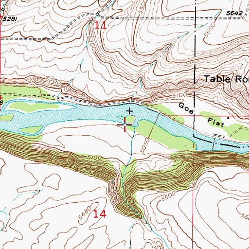 Topographic Map of Antelope Creek, ID