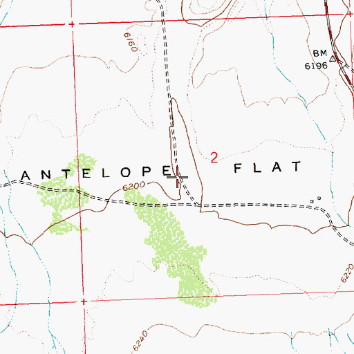 Topographic Map of Antelope Flat, ID