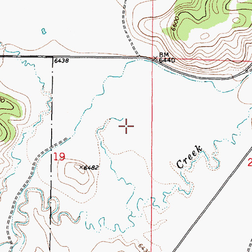 Topographic Map of Antelope Valley, ID
