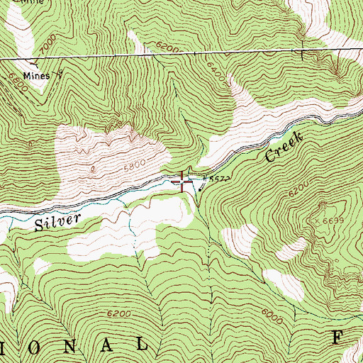 Topographic Map of Arrastra Creek, ID