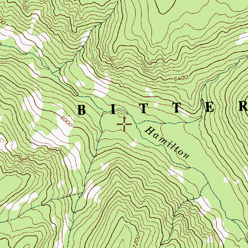 Topographic Map of Arrow Creek, ID