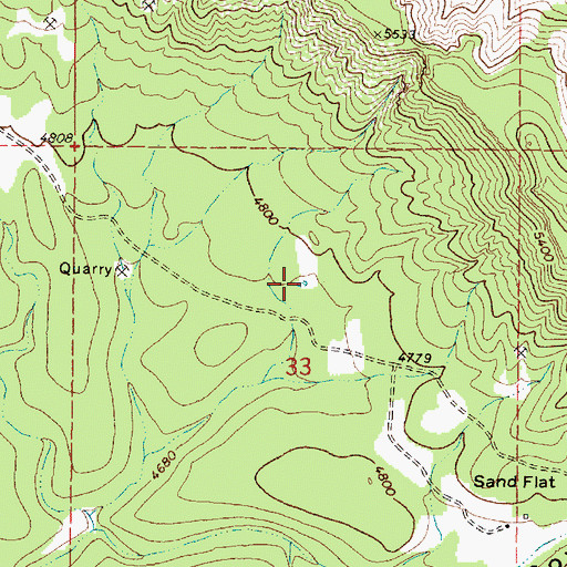 Topographic Map of Bull Tank, AZ