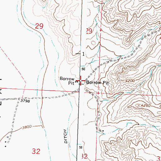 Topographic Map of Badger Spring Gulch, ID