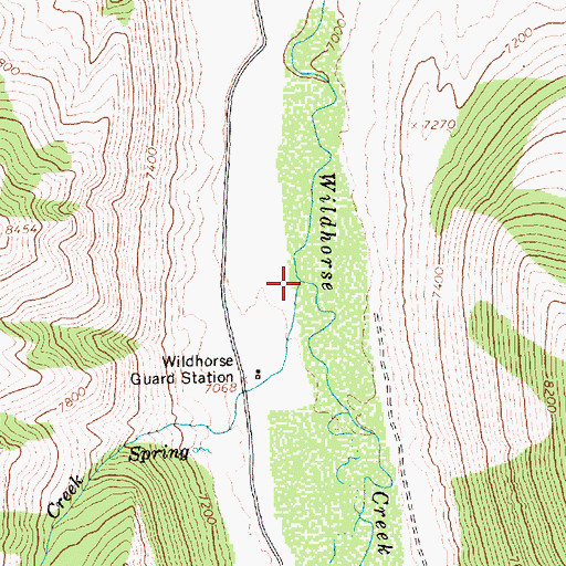 Topographic Map of Bailey Creek, ID