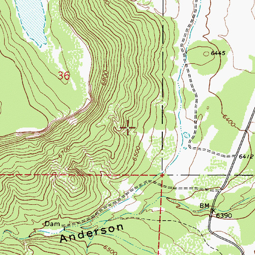 Topographic Map of Burro Spring, AZ