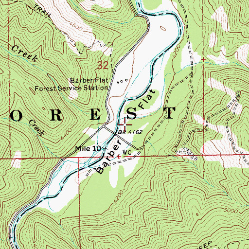 Topographic Map of Barber Flat, ID