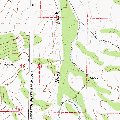 Topographic Map of Barclay Creek, ID