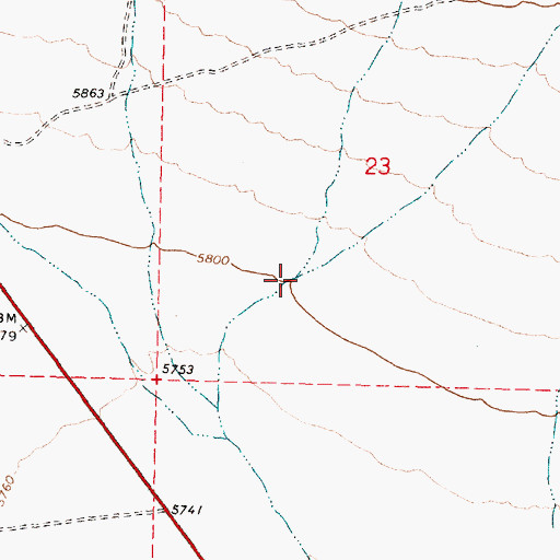 Topographic Map of Bare Canyon, ID
