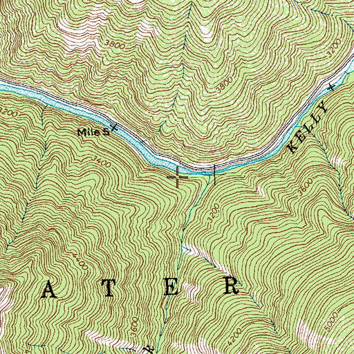 Topographic Map of Barnard Creek, ID