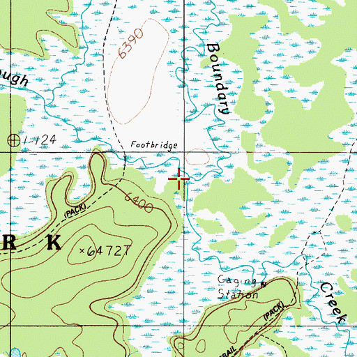 Topographic Map of Bartlett Slough, WY