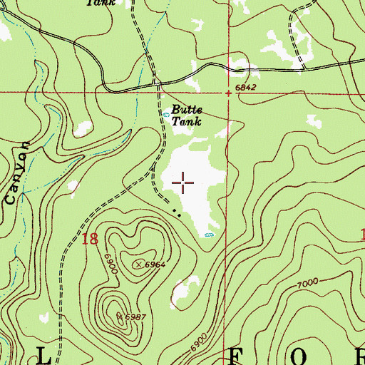 Topographic Map of Casner Park, AZ