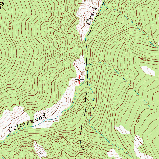 Topographic Map of Basin Creek, ID