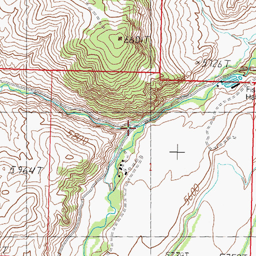Topographic Map of Basin Creek, ID