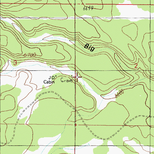Topographic Map of Cat Tank, AZ