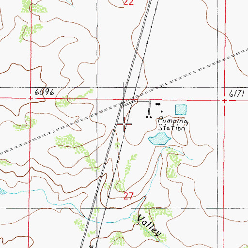 Topographic Map of Cataract Pumping Station, AZ
