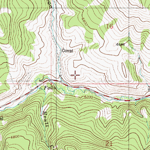 Topographic Map of Bear Canyon, ID