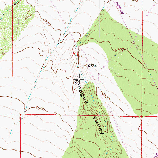 Topographic Map of Chicos Tank, AZ