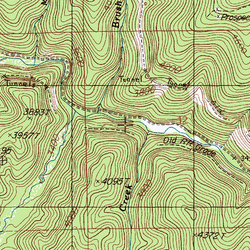 Topographic Map of Bear Creek, ID