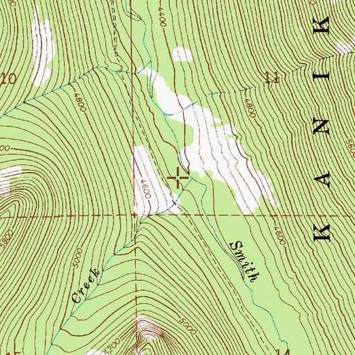 Topographic Map of Bear Creek, ID