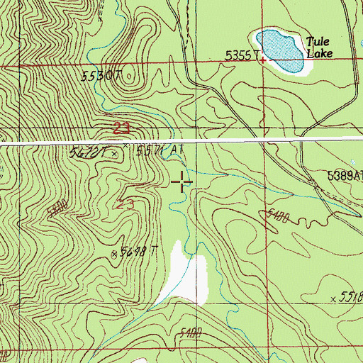Topographic Map of Bear Creek, ID
