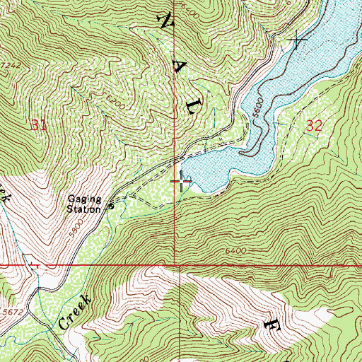 Topographic Map of Bear Creek, ID