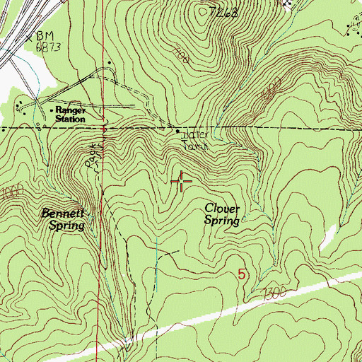 Topographic Map of City Dam, AZ