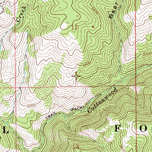 Topographic Map of Bear Gulch, ID