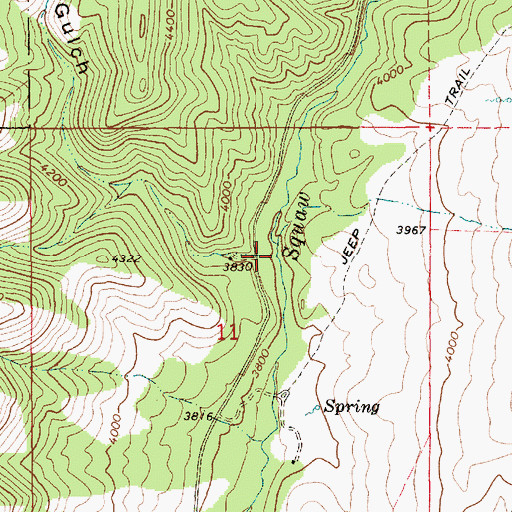 Topographic Map of Bear Gulch, ID