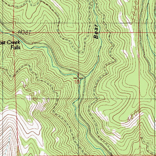 Topographic Map of Bear Gulch, ID