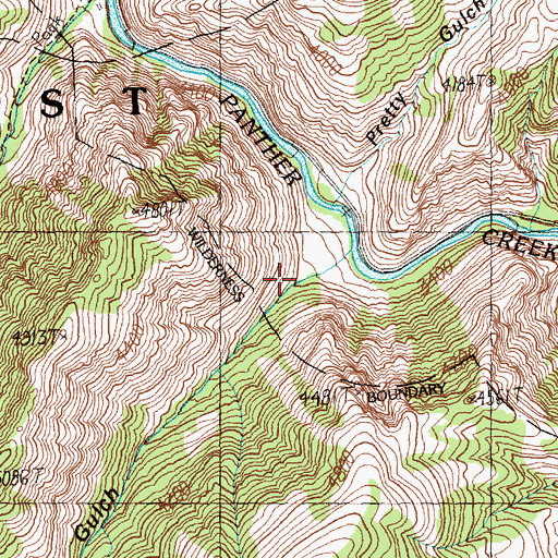 Topographic Map of Bear Gulch, ID