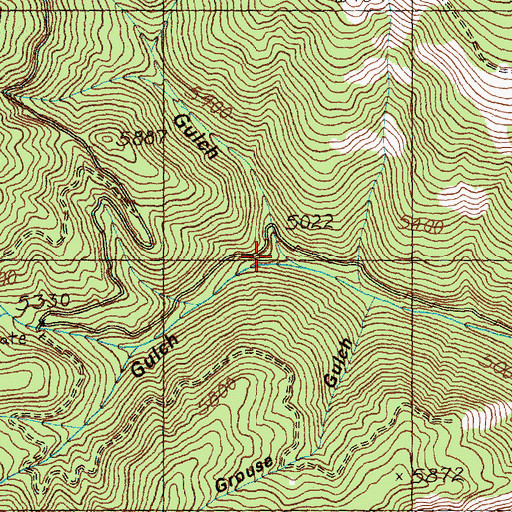 Topographic Map of Bear Gulch, ID