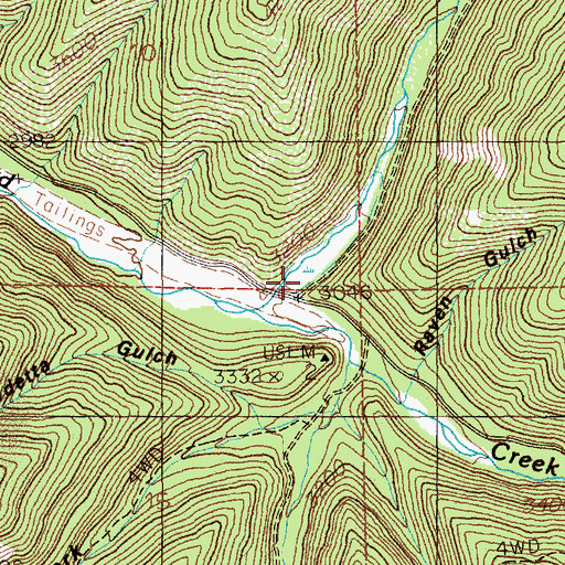 Topographic Map of Bear Gulch, ID