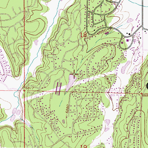 Topographic Map of Continental Number One Dam, AZ