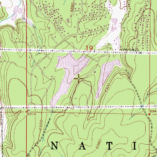 Topographic Map of Continental Number Two Dam, AZ