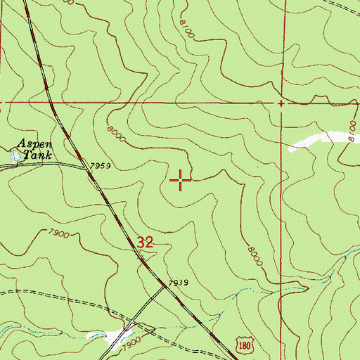 Topographic Map of Coop Tank, AZ