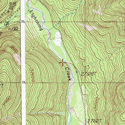 Topographic Map of Beaver Cabin (historical), ID