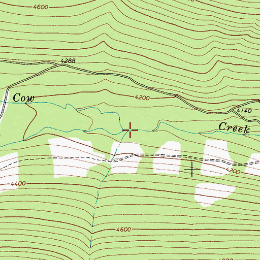 Topographic Map of Beaver Creek, ID