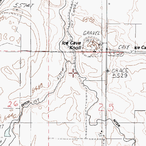 Topographic Map of Bench Canal, ID