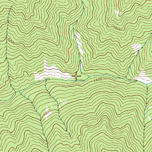 Topographic Map of Bend Creek, ID