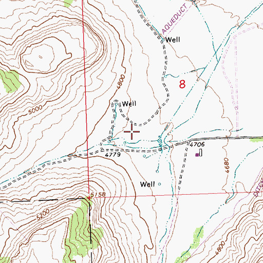 Topographic Map of Big Cedar Canyon, ID