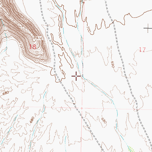 Topographic Map of Deadman Wash, AZ