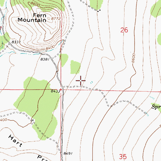 Topographic Map of Domingo Tank, AZ