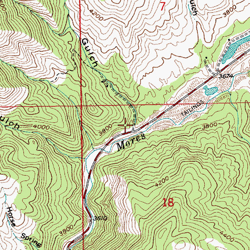 Topographic Map of Big Gulch, ID