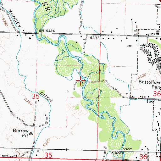 Topographic Map of Big Lost River Valley, ID